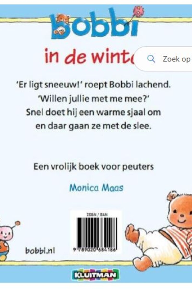 Bobbi in de winter<br>Boek