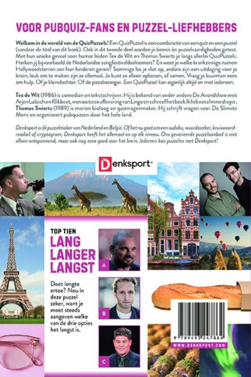 Denksport - QuizPuzzels 2<br>Boek